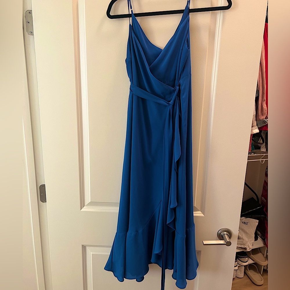 Blue midi dress from lulus